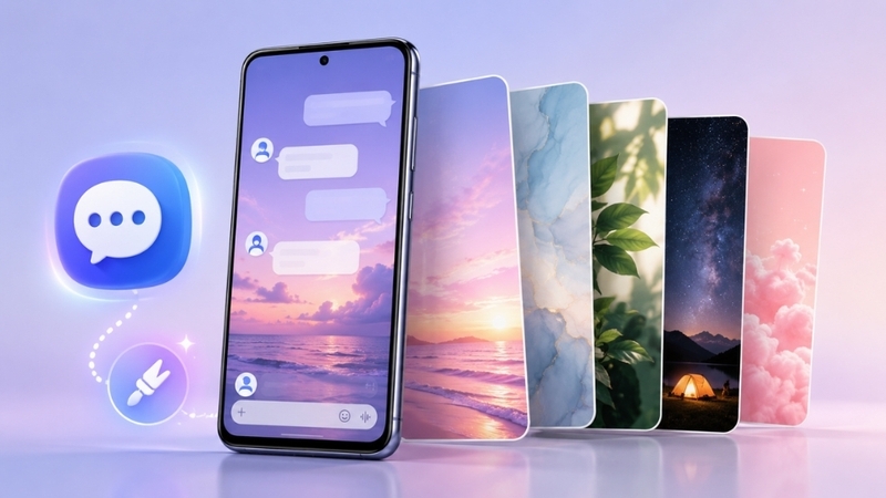 Vì sao nên thay hình nền tin nhắn trên điện thoại Samsung?