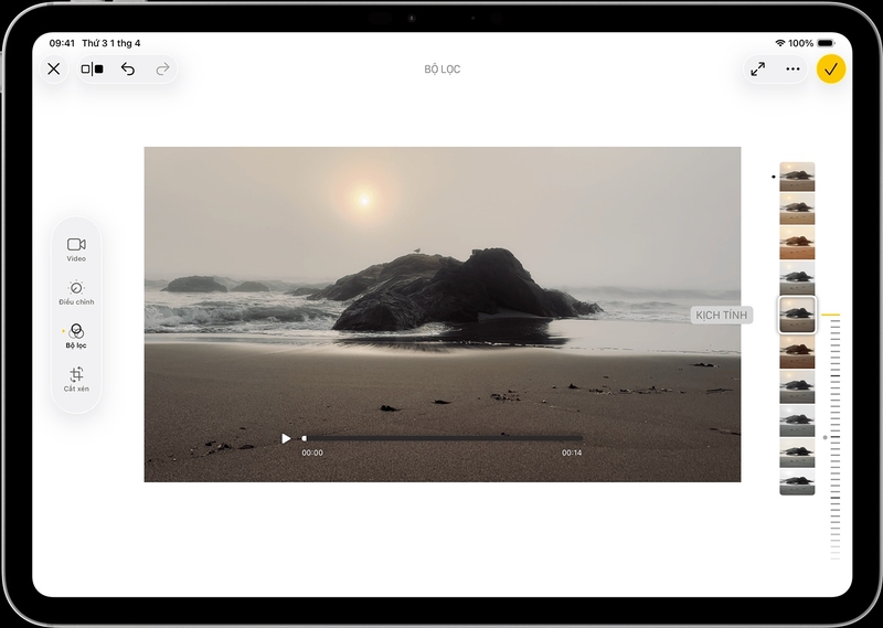 cách thêm bộ lọc vào video trên iPhone, iPad 9