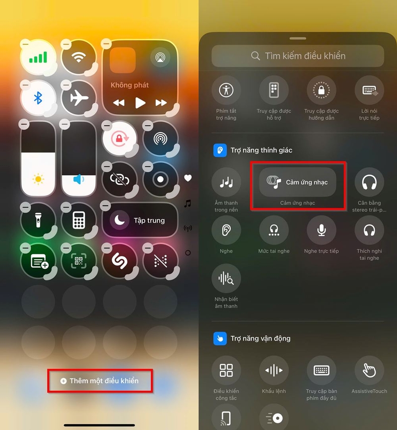 Cách thêm Cảm ứng nhạc vào Trung tâm điều khiển ảnh 2