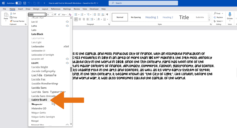 Cách thêm font chữ mới vào Microsoft Office - Hình 4