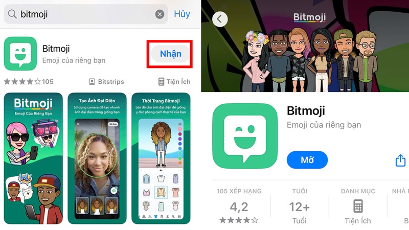 Tải xuống ứng dụng Bitmoji
