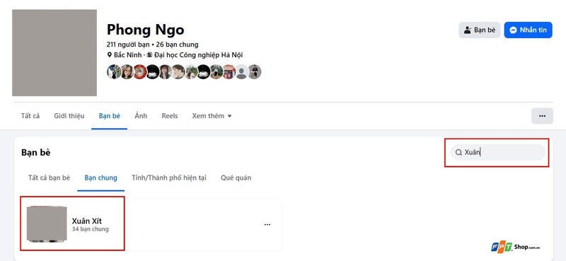 Cách tìm bạn bè chung trên Facebook (ảnh 3)