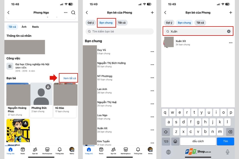 Cách tìm bạn bè chung trên Facebook (ảnh 5)