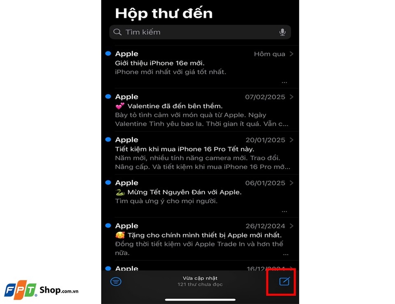 Cách tìm địa chỉ email trên iPhone hình 2