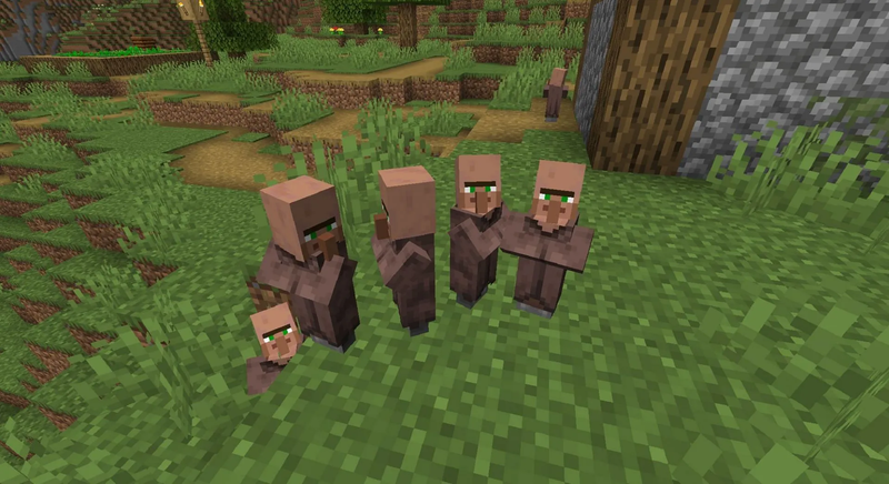 nhan giong dan lang minecraft