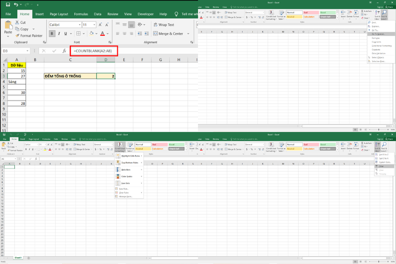 cách tìm ô trống Excel (6)