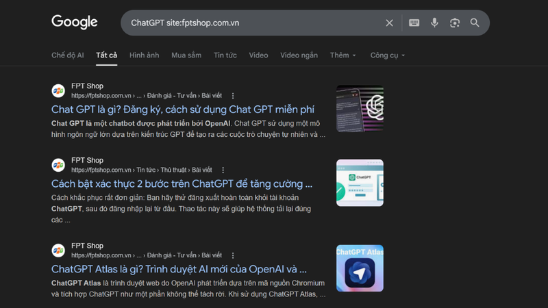 Sử dụng cú pháp tìm kiếm nâng cao trên Google