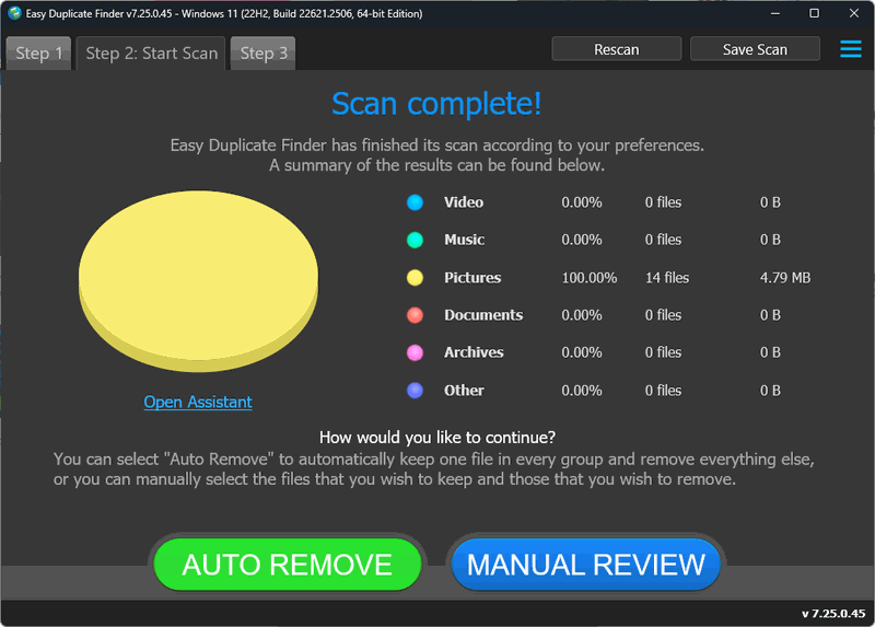 easy duplicate finder