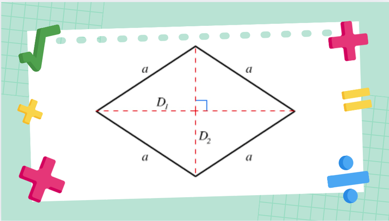 cách tính chu vi hình thoi 1