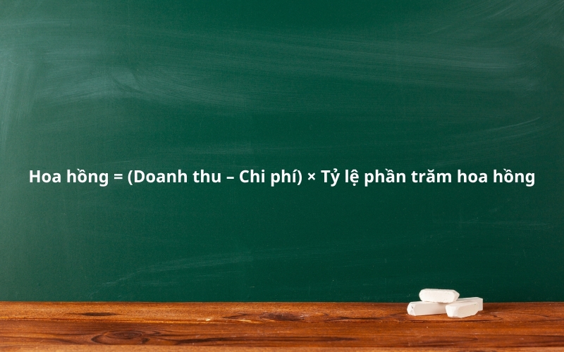 Tính hoa hồng sau khi trừ chi phí