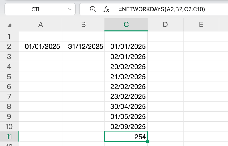 cách tính số ngày trong excel - Hình 6