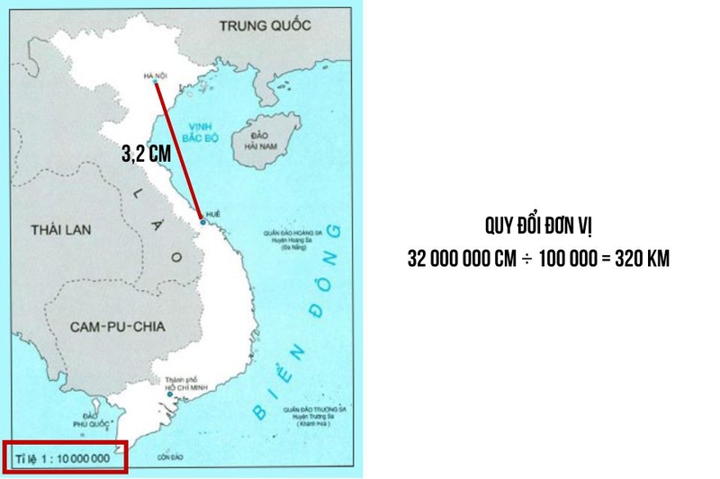 cách tính tỉ lệ bản đồ (ảnh 7)