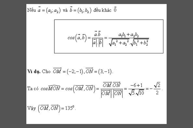 cách tính tích vô hướng (3)