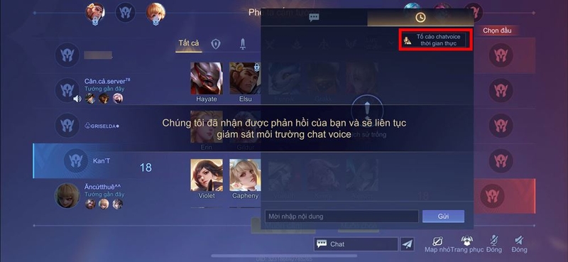 Cách tố cáo Voice chat trong Liên Quân Mobile theo thời gian thực ảnh 2