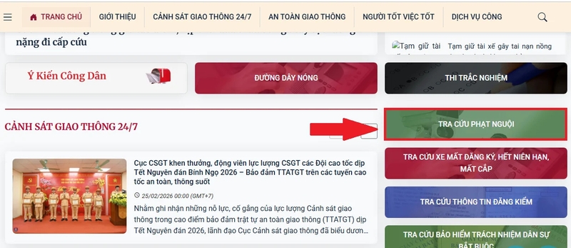 Cách tra cứu phạt nguội 2026 (ảnh 6)