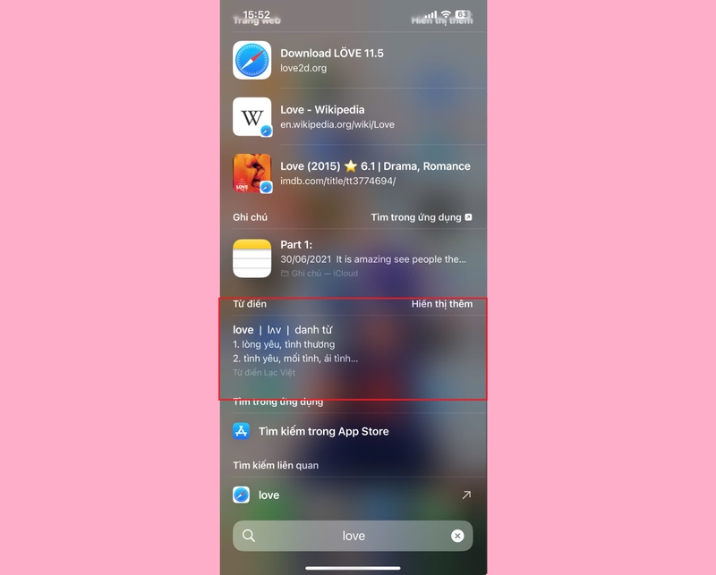 cách tra từ điển trực tiếp trên iPhone, iPad 3