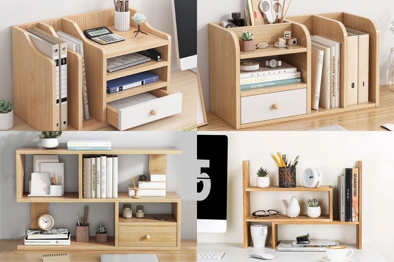 Sử dụng kệ gỗ để tối ưu không gian