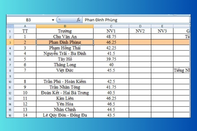 cách tự động nổi bật dòng cột trong excel hình 11