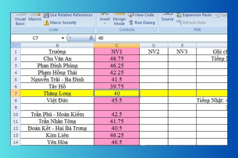 cách tự động nổi bật dòng cột trong excel hình 13