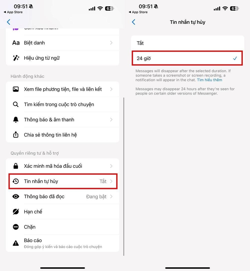 cách tự hủy tin nhắn sau 24 giờ trên Messenger - Hình 6