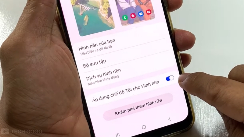Chọn Dịch vụ màn hình nền