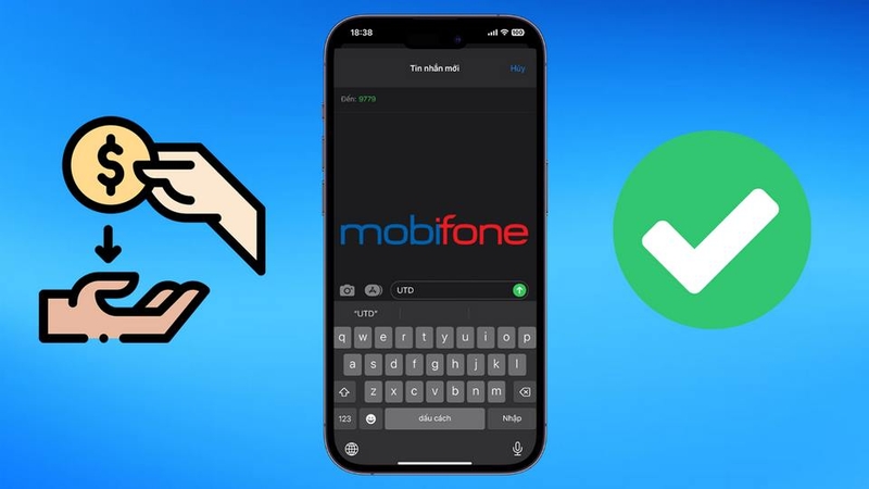 Ứng tiền Mobi qua tin nhắn tổng đài 988