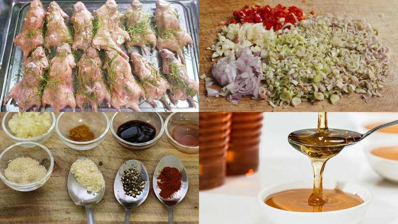 Nguyên liệu để làm món chuột đồng nướng