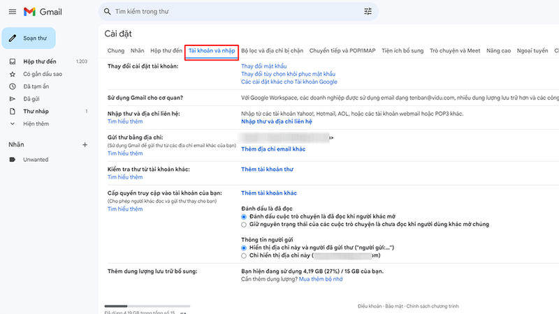 cách ủy quyền truy cập Gmail (hình 2)