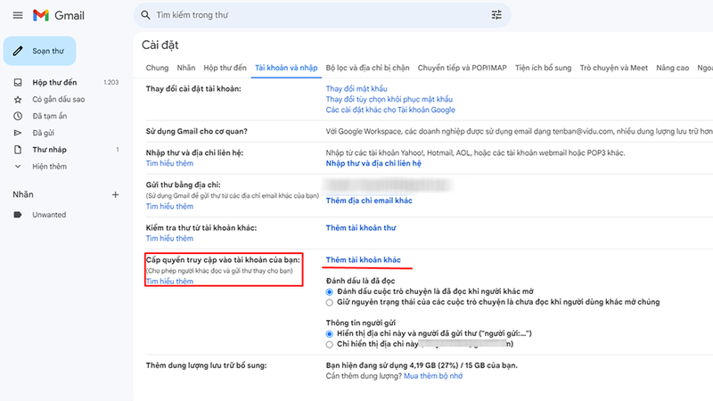 cách ủy quyền truy cập Gmail (hình 3)