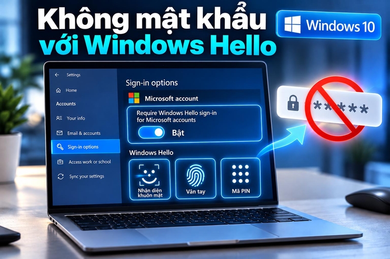 cách vào máy tính không cần nhập mật khẩu Windows 10 ảnh 4