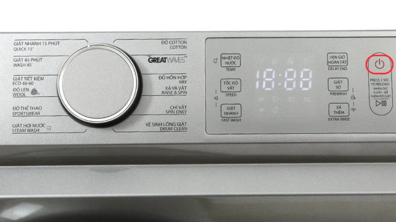 Cách vắt quần áo bằng máy giặt Toshiba lồng ngang 1