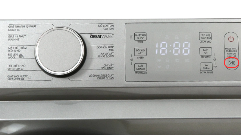 Cách vắt quần áo bằng máy giặt Toshiba lồng ngang 4