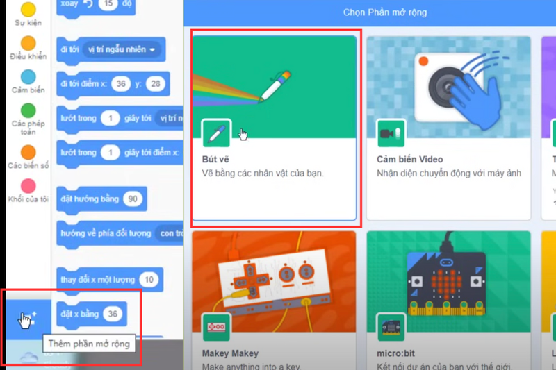 Cách vẽ hình tam giác trong Scratch (2)