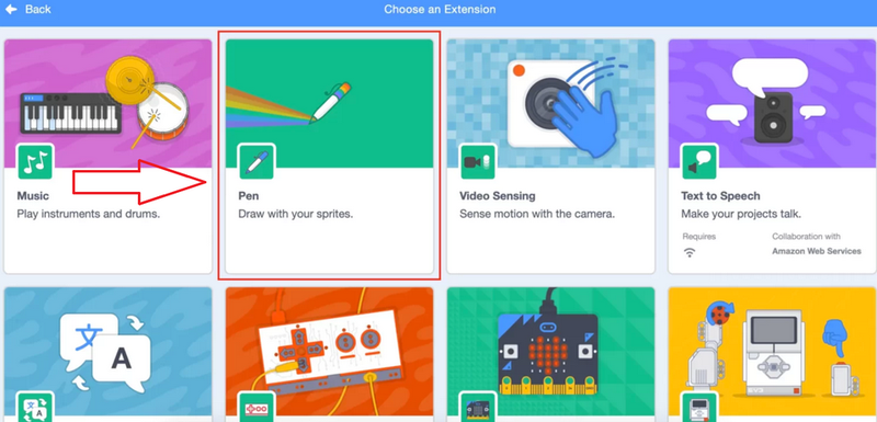 Cách thêm extension Pen vào dự án