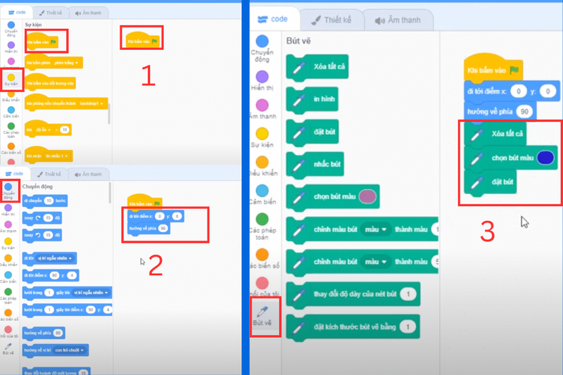 Cách vẽ hình vuông trong Scratch (4)