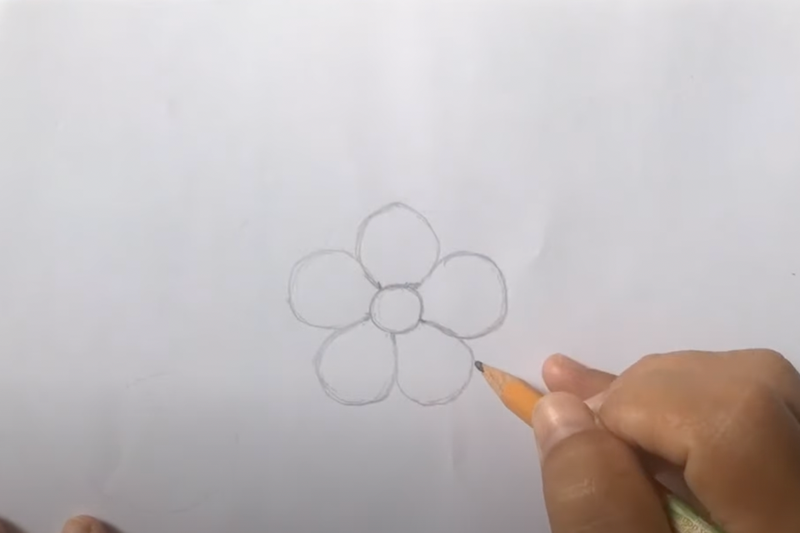 cách vẽ hoa mai (3)