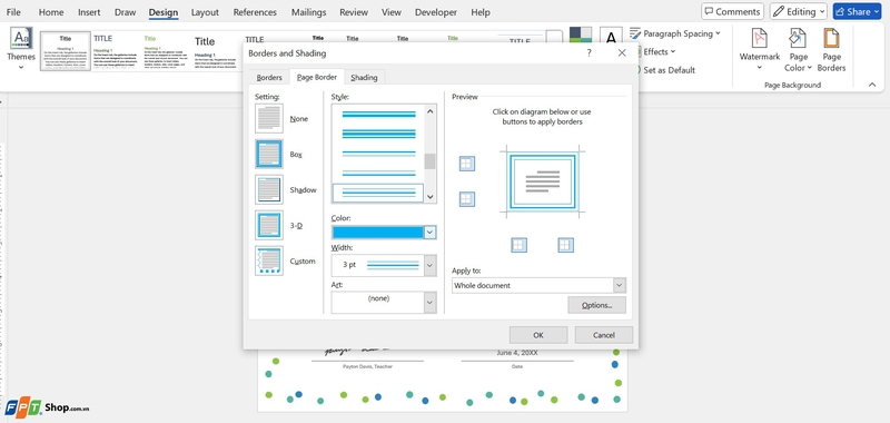 cách vẽ khung trong Word ảnh 2