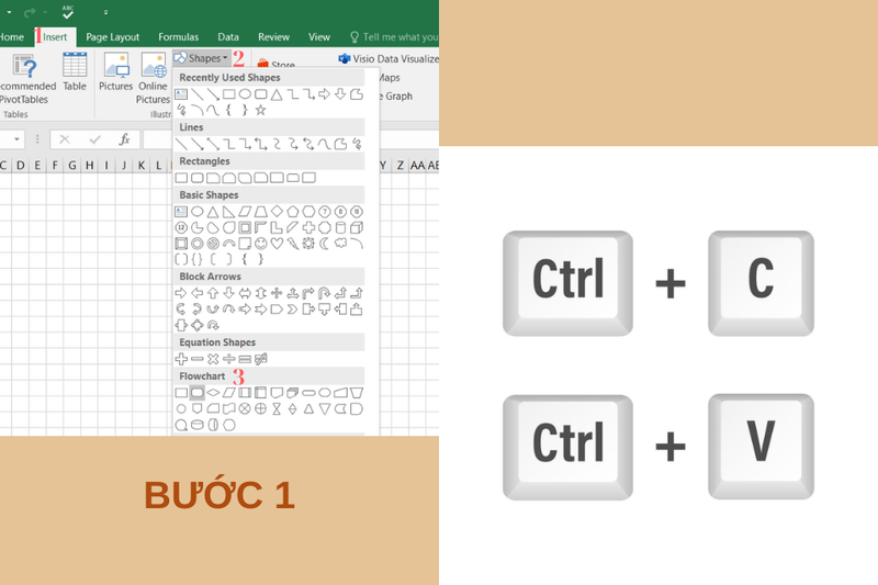 cách vẽ lưu đồ trong excel (6)