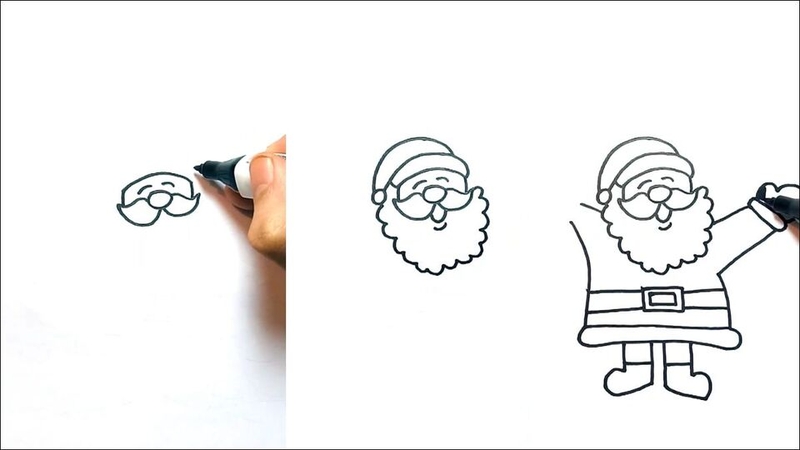 Phác thảo hình ảnh ông già Noel