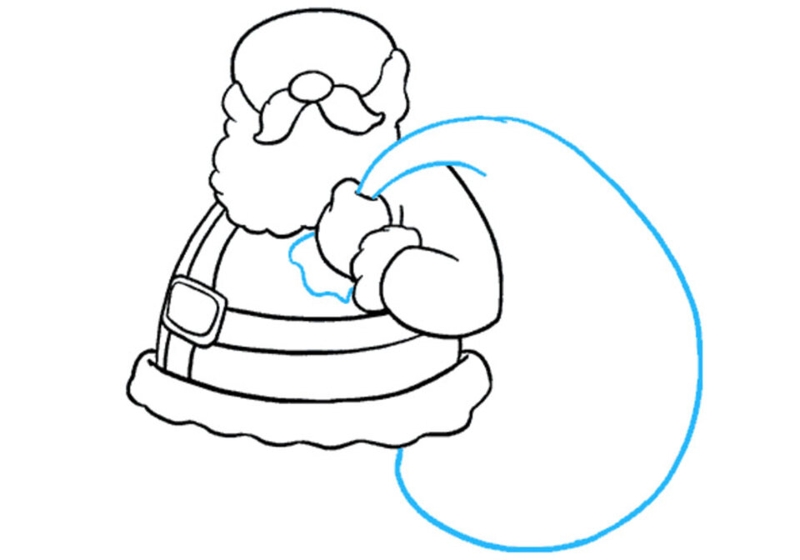 Thêm bao quà ông già Noel để bức tranh sinh động