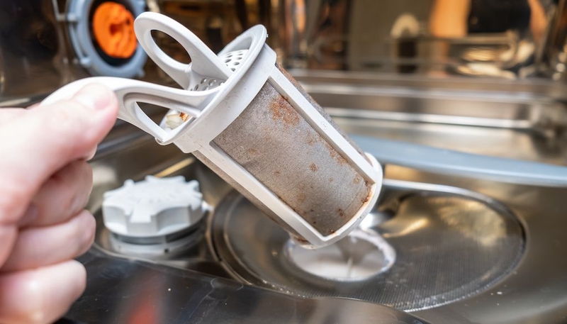 cách vệ sinh bộ lọc máy rửa bát 1