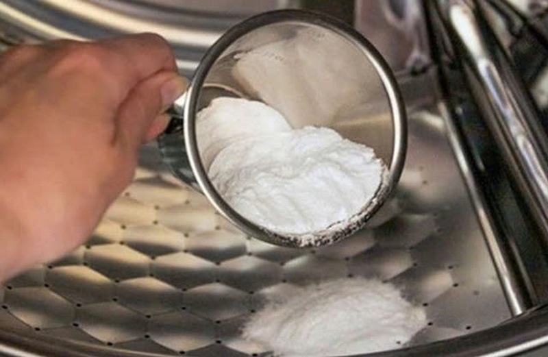 Cách vệ sinh máy giặt bằng bột tẩy ảnh 4
