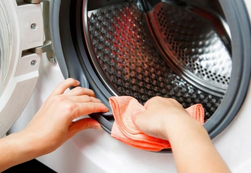 Cách vệ sinh máy giặt bằng bột tẩy ảnh 6