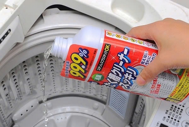 Cách vệ sinh máy giặt bằng nước tẩy ảnh 3