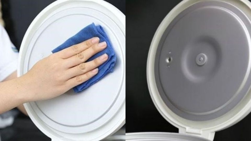 cách vệ sinh nắp nồi cơm điện Cuckoo 3
