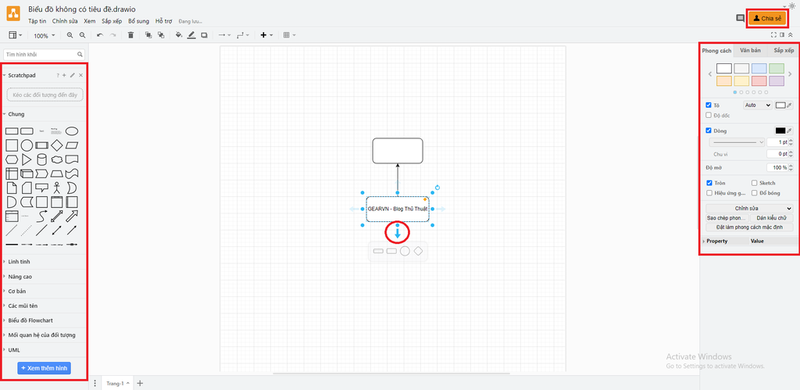cach ve so do bang diagrams.net