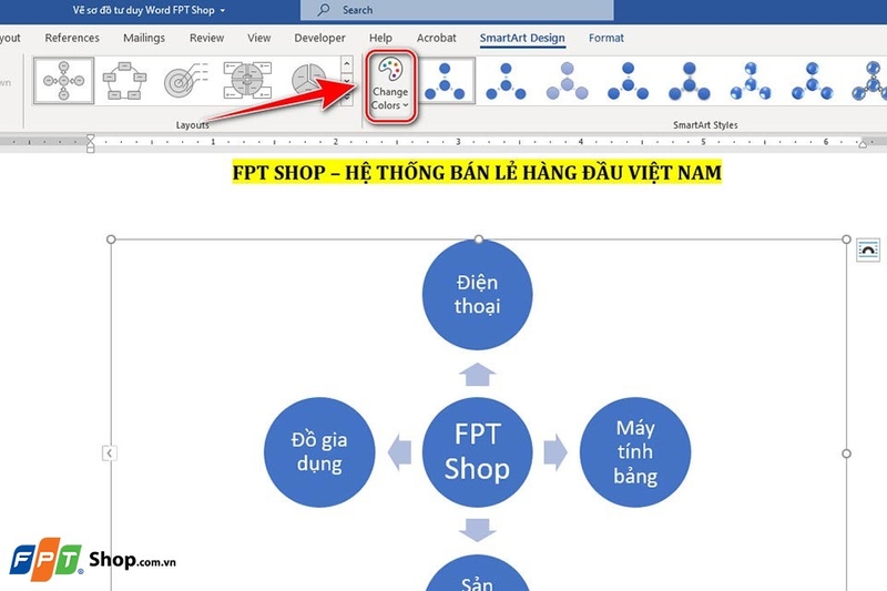 Vẽ sơ đồ tư duy trong Word - ảnh 08
