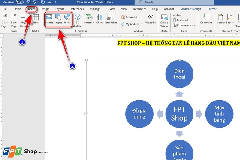 Vẽ sơ đồ tư duy trong Word - ảnh 09