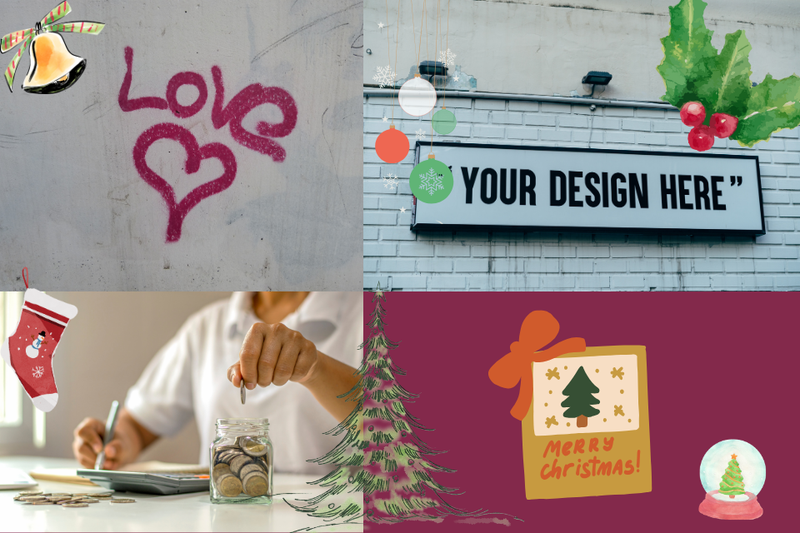 cách vẽ thiệp giáng sinh đơn giản (1)