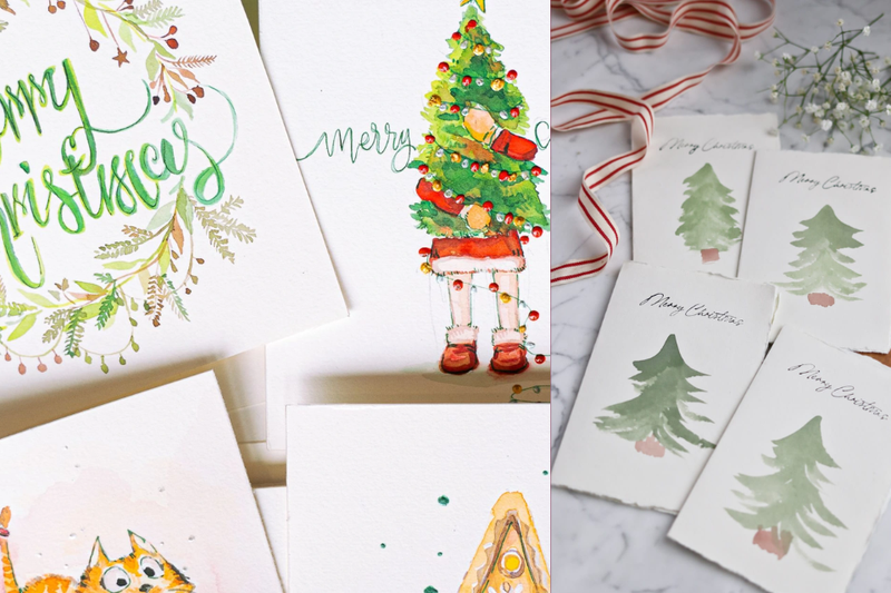 cách vẽ thiệp giáng sinh đơn giản (9)